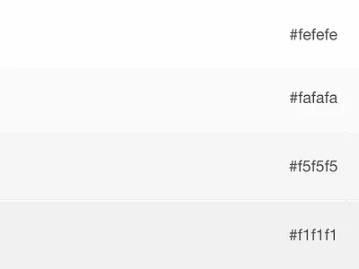 Exploration In White color gray hex tone white