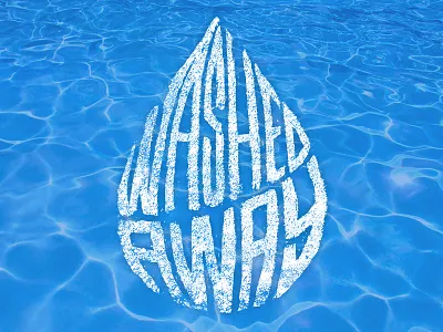 Washed Away baptism church drop tater stamp washed away water