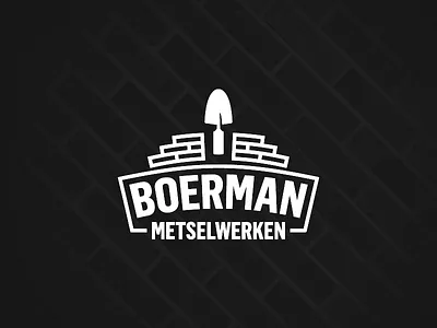 Boerman Metselwerken black boerman bricks brickworks mason masonry minimal simple tools trowel white