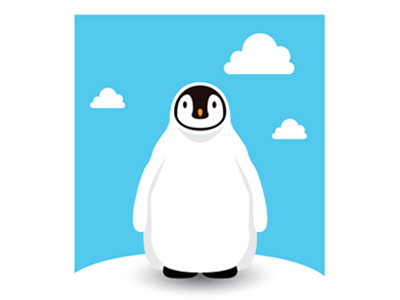 Penguin Day big eyed bird creative design illustration social media