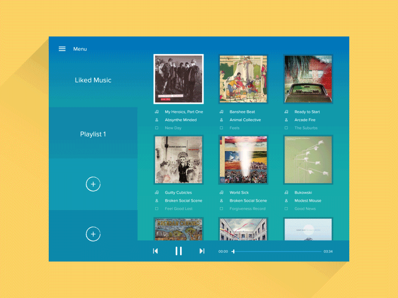 Motioncover Add or Delete Playlists ipad music playlist