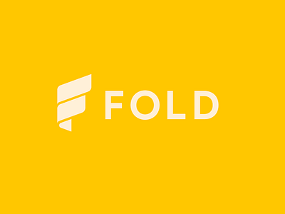 Fold II app bend bitcoin f fold gold icon logo mark paper pay yellow