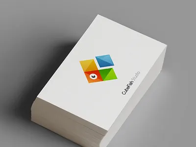 CubeFish Studio LOGO design fish games logo studio