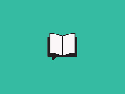 Translation Icon 1 book icon literary logo mark speech bubble translation