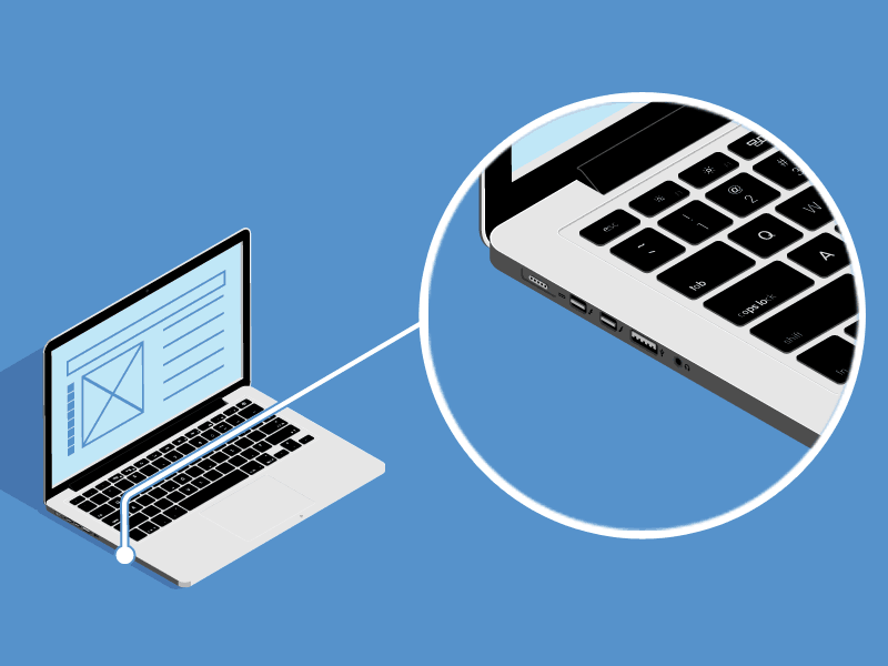Animvectoriel800x600 apple device flat design gif glüe design isometric macbook vector zoom