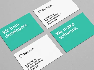 Oakfusion business cards branding business cards corporate identity layout