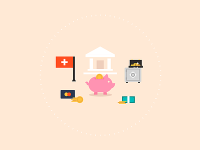 This Little Piggy... animation bank cash credit card dangerdom dominic flask illustration money motion authors motion graphics pig safe