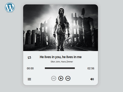 Foucs WordPress Audio Player Plugin audio design focus jplayer jquery music music player ui web widget wordpress