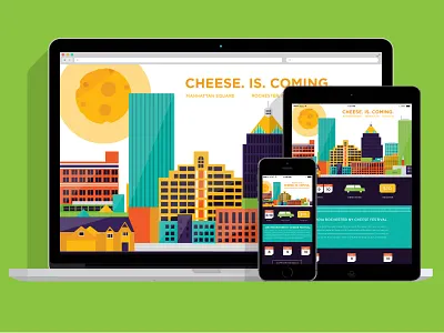 Cheese Festival cheese festival illustration responsive rochester uxui web