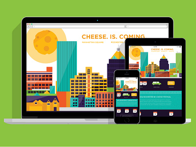 Cheese Festival cheese festival illustration responsive rochester uxui web