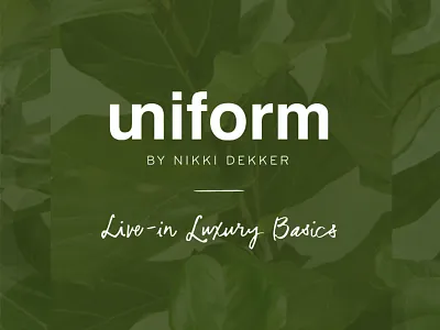 Uniform Logo brand design fashion identity lingerie ui