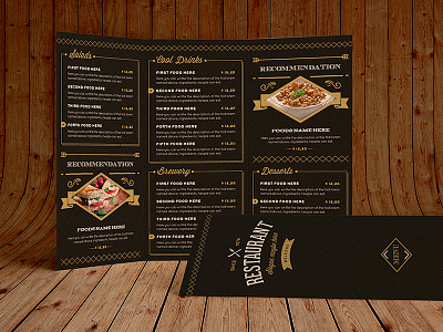 Elegant Food Menu 12 bar design drink elegant food graphic graphicriver illustrator luuqas menu restaurant template