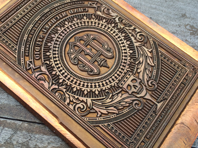 Business Card plate business card card detail monogram ornate plate printer process skull
