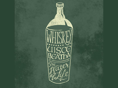 Whiskey alcohol drawing hand drawn hand lettering illustration irish lettering type typography whiskey