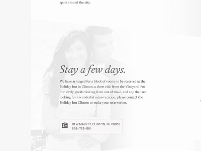 Stay a few days wedding wedding site