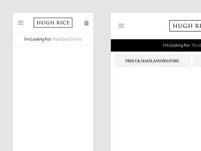 Redesign Teaser black clean header minimal simple white