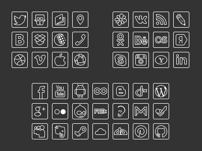 Free Social Line Svg Icon icon social svg