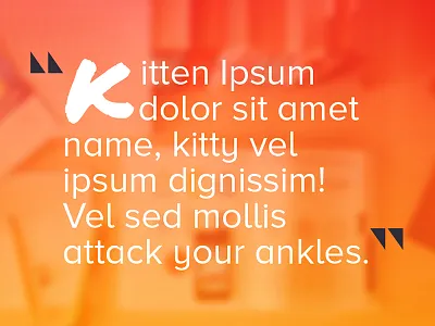 Quote Slide blockquote drop cap gradient nova proxima quote quotes slideshow triangles type