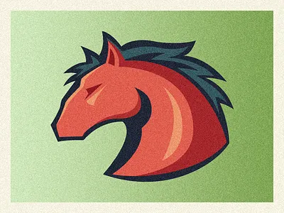 Horse badge horse illustrations jesse team