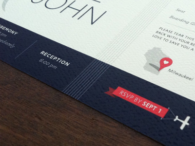 Invitation design flight invitation martha stewart paper wedding