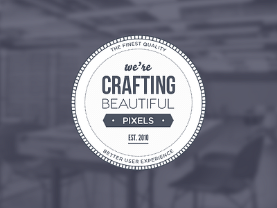 Badge! badge craft design photo pixel tarful ui ux web