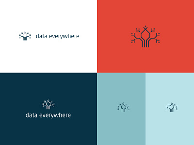 Data Everywhere data logo mark spreadsheets tree