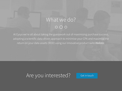 Eysys Website design eysys ui website