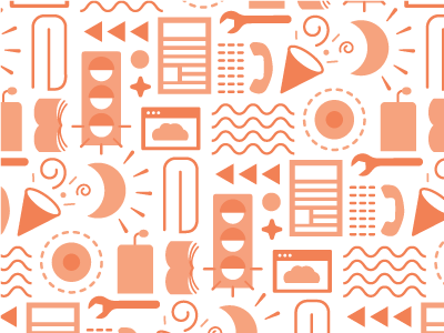 Coqui Pattern browser icons moon pattern repeating pattern