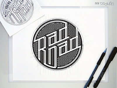 Rad Dadz dad hand lettering rad typography