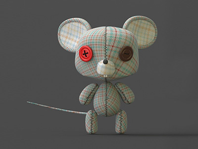 Raton 02 3d character modo mouse