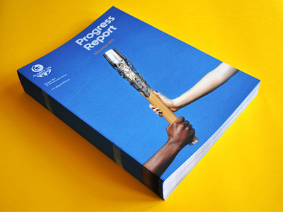 Glasgow 2014 Progress Report editorial layout print publication report sports typography