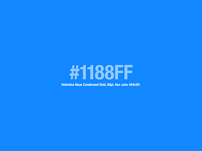 1188ff 1188ff blue color helvetica neue condensed bold