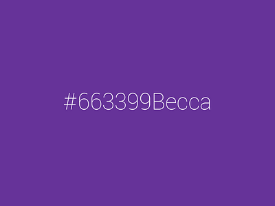 #663399Becca 663399becca