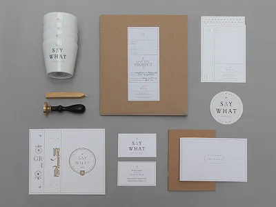 Say What Studio branding identity self promotion