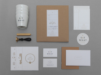 Say What Studio branding identity self promotion