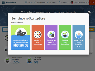 Welcome Modal angel boat front end icons interface lightbox modal web design