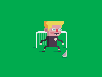 Portero futbol illustration soccer vector