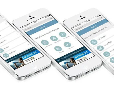 Mobile Web App for Wi-Fi Engage app application interface ios ios7 ios8 mockup ui ux webapp website