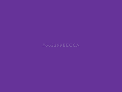 #663399becca 663399 663399becca becca meyer purple