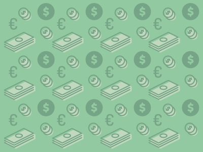 Money Pattern coin doodle green illustration money pattern