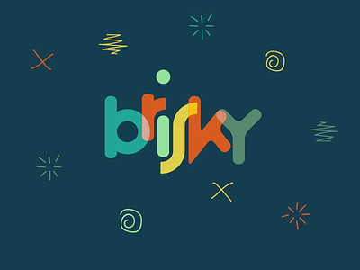 Brisky bouncy fun playful type typography