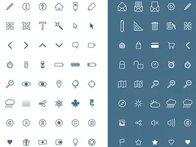 100 Simple Icons ai eps free freebie icons pdf psddd