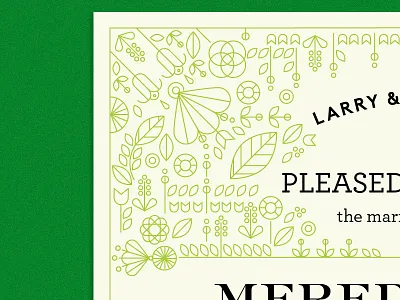 I do announcement flora floral flowers marriage plants print typography wedding wedding announcement