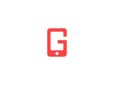 G Logo - Phone Logo Design app logo brand custom logo design g g logo icon identity letter g logo logodesign logotype mark monogram phone red shop logo software logo symbol unique logo