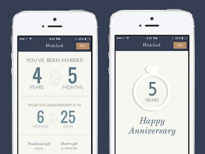 Wedclock 2.0 app ios reminder wedding