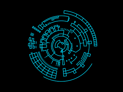 8_xCB-II/x-Qa# abstract art digital graphics hud sci fi scope ui vector