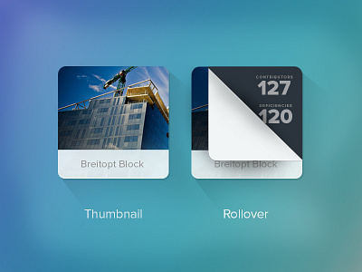 Thumbnail Design blue dashboard design icon notification preview project overview rollover state thumbnail ui update ux