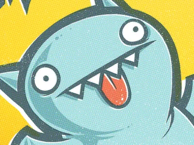 Uglycon - Ice Bat giant robot gr2 ice bat kevin luong ugly doll uglycon