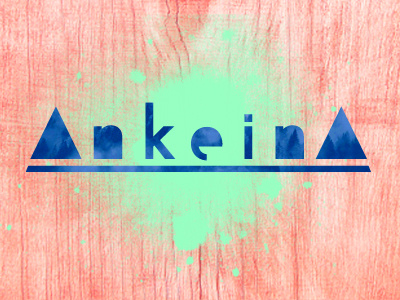 Ankeina branding identity spray trippy type typography