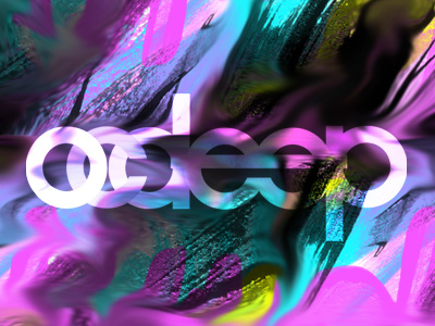 OCDeep acid deep house identity paint trippy typography